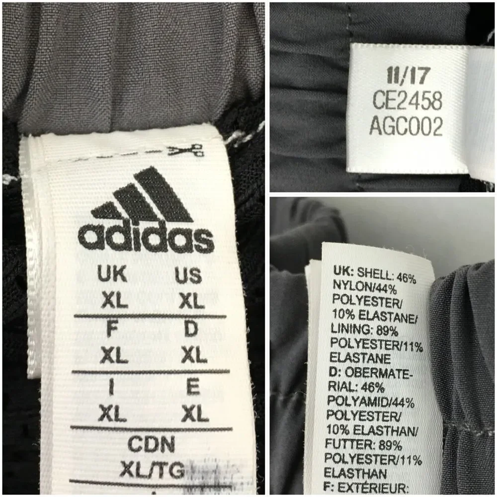Adidas Reigning Champ Mens‎ Shorts Size XL Lined Performance Drawstring Gray